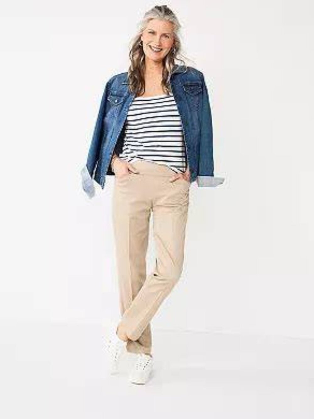 Croft & Barrow Women's Slim Chinos in Tan